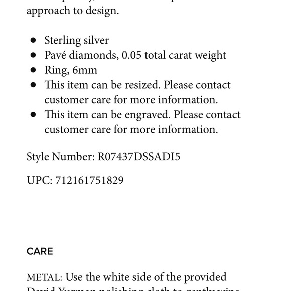 David Yurman X Crossover Band Ring in Sterling Silver with Pavé Diamonds - Picture 2 of 2